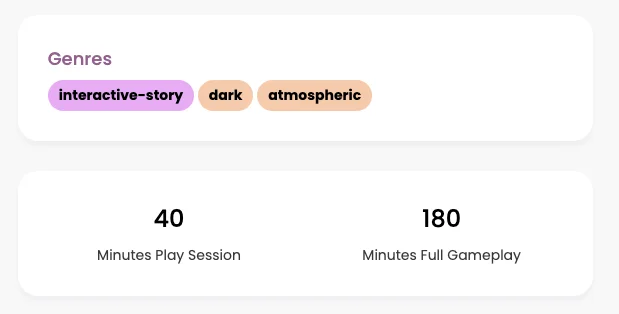 Game description fields