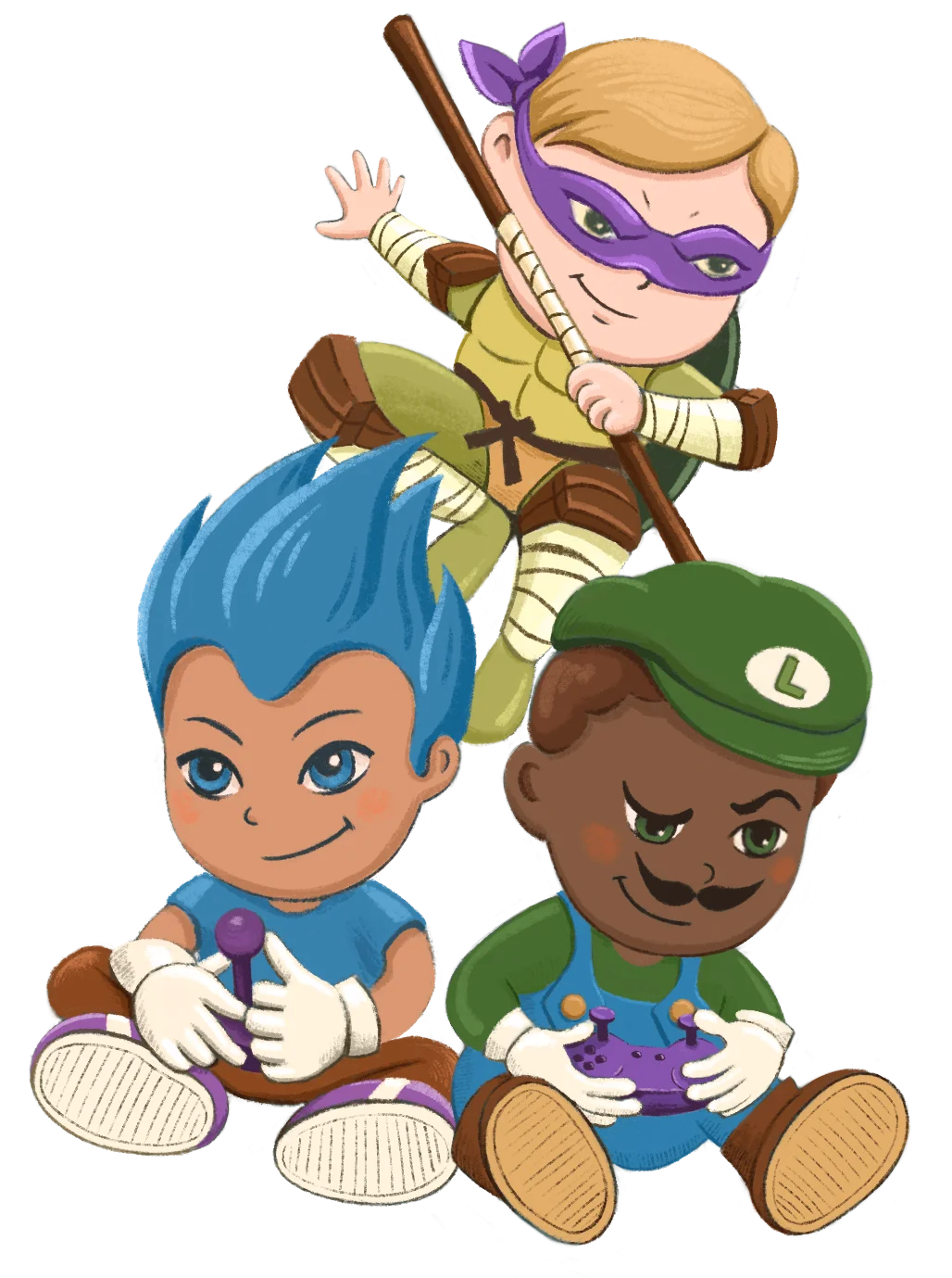 Playtesters group illustration